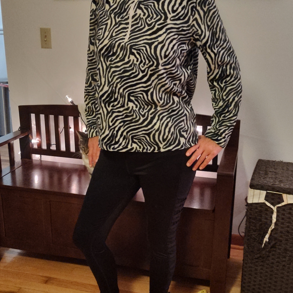 Laura Scott Zebra print fleece